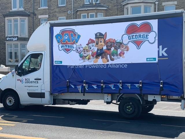 George's Paw Patrol convoy.
