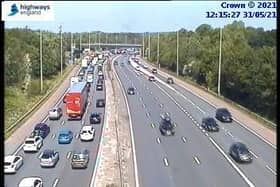 Motorists travelling to Preston on the M6 have been warned of "severe delays" due to heavy congestion.