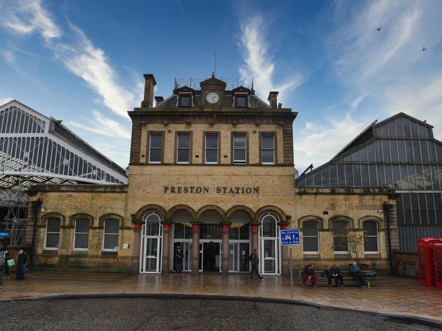 The man was arrested at Preston railway station