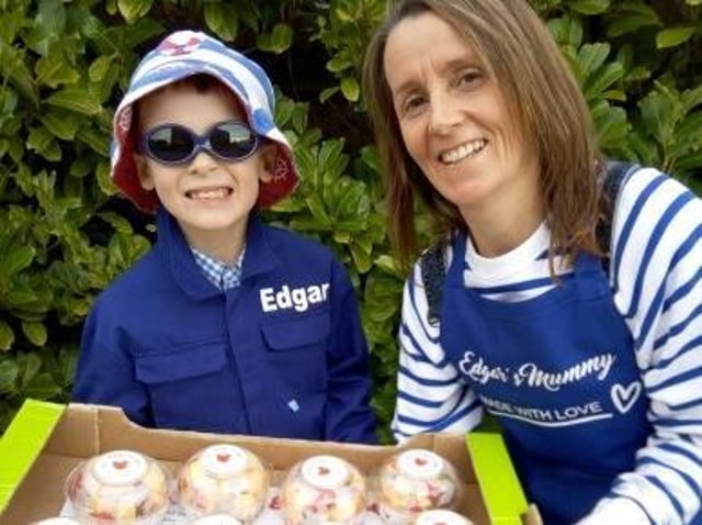 Edgar Johnson with mum Jane