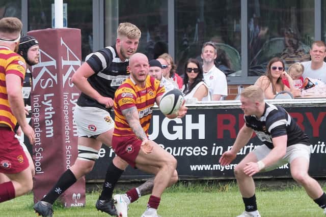 Action from last weekend's eagerly-anticipated match involving the first and second XV squads at Fylde RFC
Picture: CHRIS FARROW