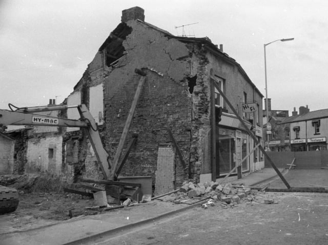 What remains of the building following the earth tremor which caused it to collapse