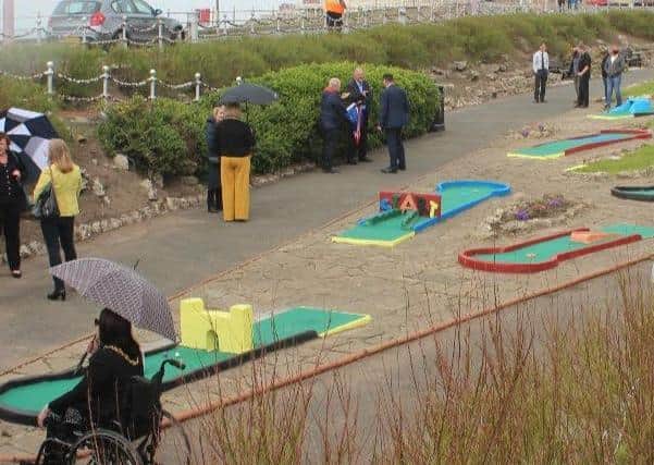 The Princess Parade Crazy Golf Course is up and running