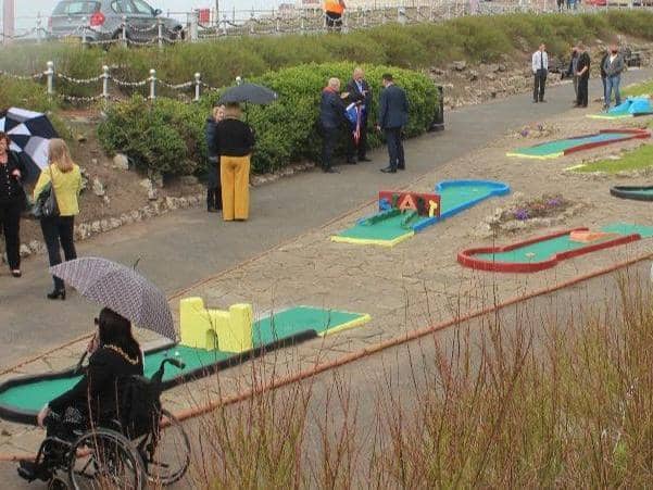 The Princess Parade Crazy Golf Course in 2021 when it reopened