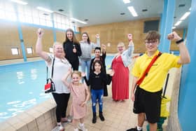 Fleetwood Town Council has funded free swimming for children at the town's YMCA pool. Coun Mary Stirzaker (left), Coun Lorraine Beavers and Coun Cheryl Raynor are pictured with youngsters