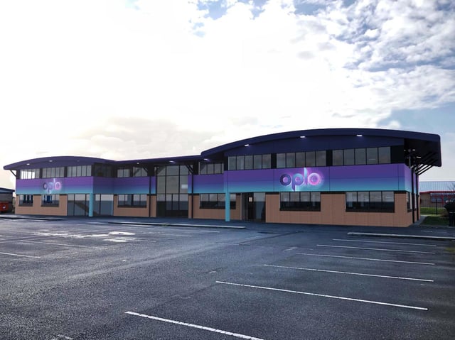 Oplo's Blackpool offices at the airport enterprise zone