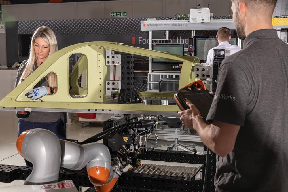 BAE Systems is working on its Factory of the Future project, which aims to use cutting edge technology to provide the workplaces fit for the next generation of young aerospace workers