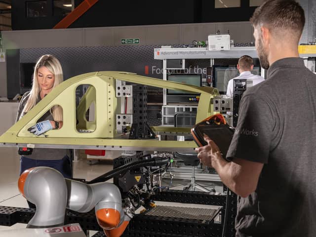 BAE Systems is working on its Factory of the Future project, which aims to use cutting edge technology to provide the workplaces fit for the next generation of young aerospace workers