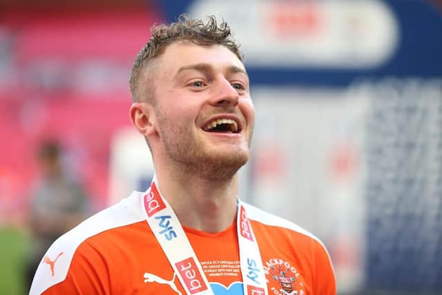 Embleton helped Blackpool secure promotion back to the Championship