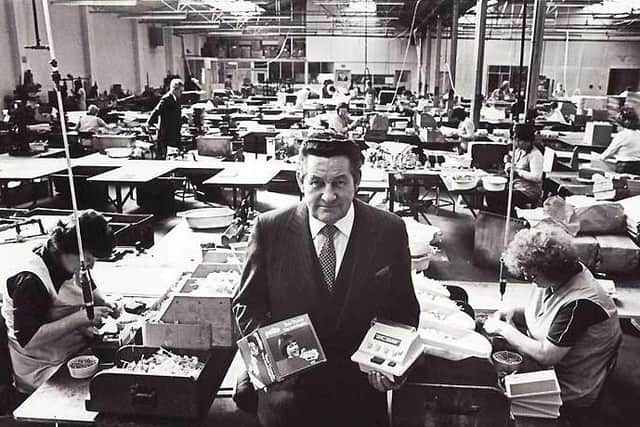 Casdon founder Thomas Cassidy pictured on the shop floor