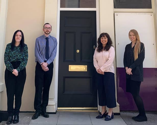 New appointments at Blackpool based Blackhurst Budd Solicitors. From left to right, Georgia Fleming, David Dawson, Sarah Grattan Webster, Kayleigh Green.