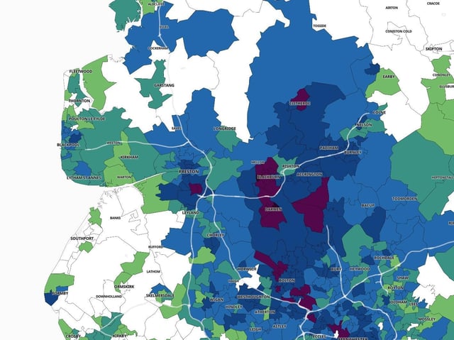 The latest Covid infection rates as Lancashire declared 'enhanced response area'.