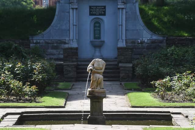 The statue is a long-standing feature of the rose garden in St Annes' Ashton Gardens