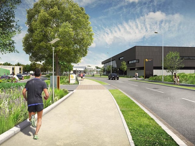 An artist's impression of the proposed Enterprise Zone sports village