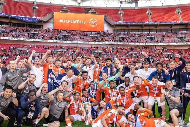 Blackpool's season ended with a memorable promotion at Wembley