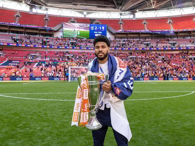 Ellis Simms missed the play-off final with injury