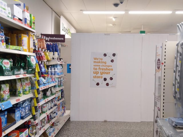 The site of the former pharmacy inside the Sainsburys store in St Annes