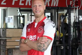 New Fleetwood Town defender Tom Clarke. Credit: FTFC.