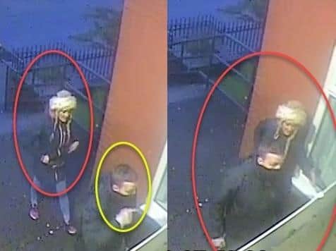 Police want to identify this man and woman in connection with an assault in Blackpool. (Credit: Lancashire Police)