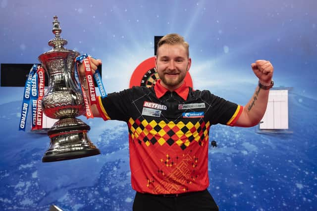 Defending Betfred World Matchplay champion Dimitri Van den Bergh