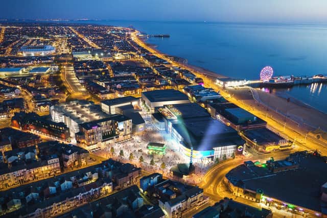 Aerial view of the proposed Blackpool Central development