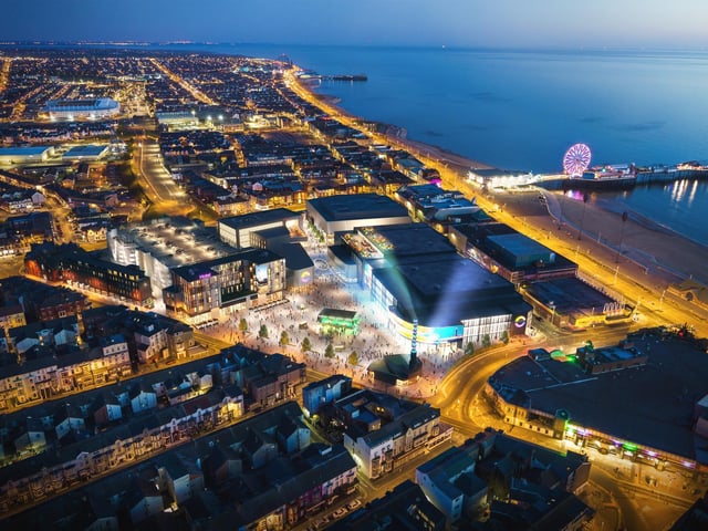 Aerial view of the proposed Blackpool Central development