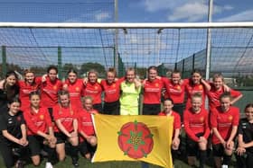 The Lancashire Under-14 Girls' team that won through to the last four