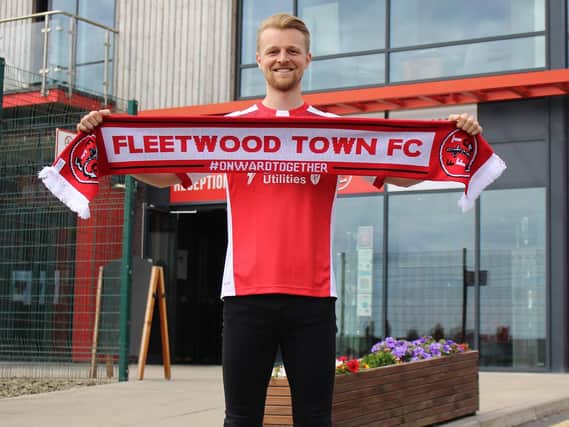 New Fleetwood Town man Max Clark. Credit: FTFC.