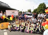 McDonald's staff and children from Ashton Primary School