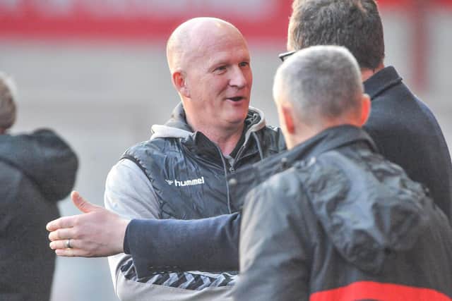 Fleetwood Town head coach Simon Grayson and his players will meet Leeds United in pre-season Picture: Stephen Buckley/PRiME Media Images Limited