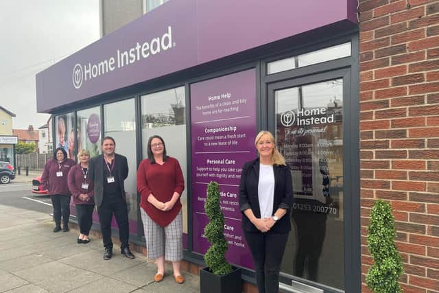 Home Instead Blackpool and Wyre has moved to a new HQ in Cleveleys, on the corner of York and Brighton Avenue. Pictured are Kerry Vowels, Karen Peacock, Andy Keegan, Billie Colclough and Tara Mcphee.