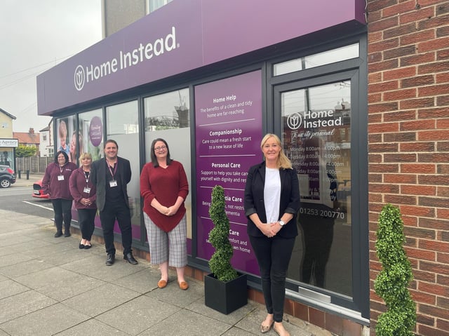 Home Instead Blackpool and Wyre has moved to a new HQ in Cleveleys, on the corner of York and Brighton Avenue. Pictured are Kerry Vowels, Karen Peacock, Andy Keegan, Billie Colclough and Tara Mcphee.