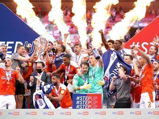 Blackpool's last game was the play-off final win at Wembley