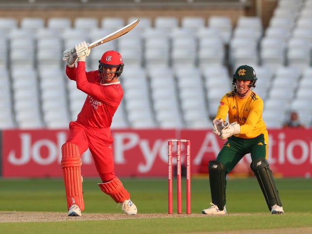 Lancashire's Keaton Jennings was run out off the last ball