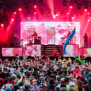 Years and Years performing during the 2019 Kendal Calling.