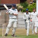 St Annes celebrate one of Harry Birkman's wickets in their draw with Leyland