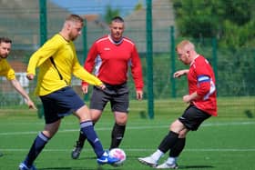 The 'Not Match Fit' charity game in memory of Jordan Banks. Picture by Martin Bostock