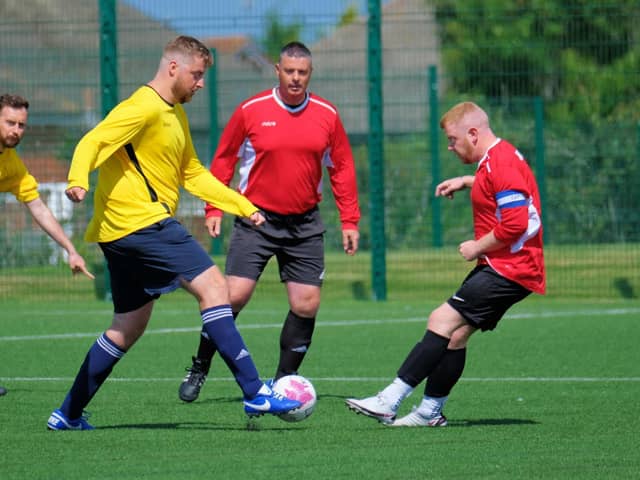 The 'Not Match Fit' charity game in memory of Jordan Banks. Picture by Martin Bostock