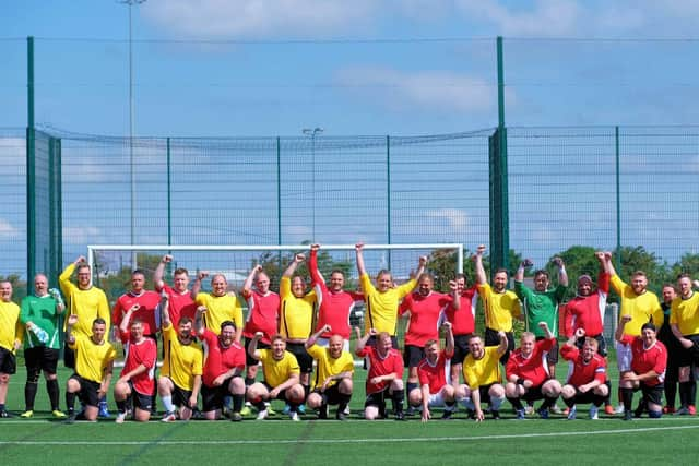 The 'Not Match Fit' charity game in memory of Jordan Banks. Picture by Martin Bostock