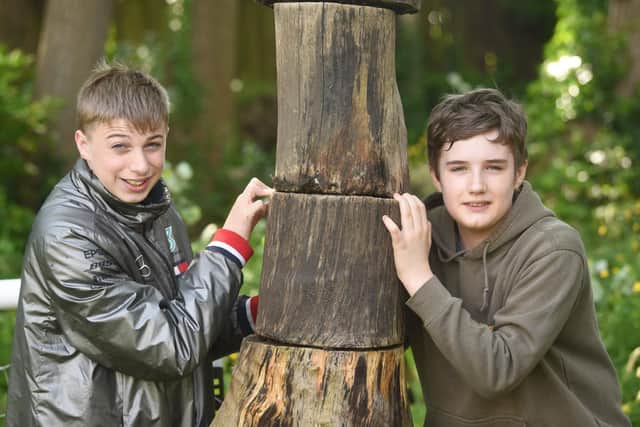 Harry Sibley, 14, and Tommy Smith, 13