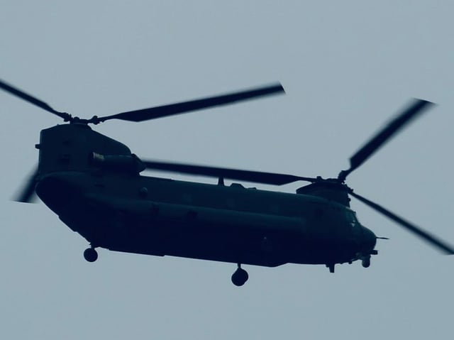 The RAF says the public should not be alarmed at the sight of the large helicopters, which are likely to operate in pairs with some training taking place in urban areas
