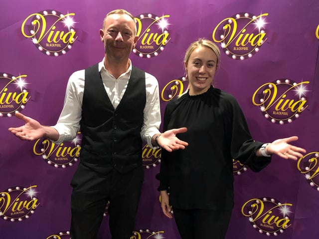 Operations manager at Viva Blackpool, Paul Stevens, with HR boss Natalie Gray (Picture: Viva Blackpool)