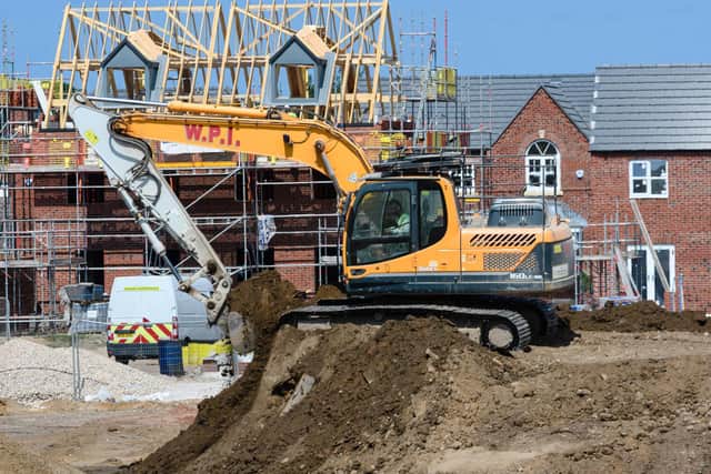 Machinery at the ST Annes building site