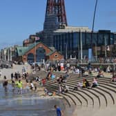 Tourists enjoying the seafront at Blackpool on June 12, 2021 (Picture: Neil Cross)