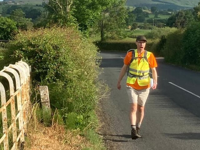 Philip North on his trek on Friday