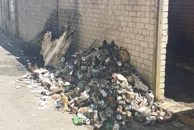 Fly-tipped mattresses and rubbish was used by arsonists to start a fire "dangerous close" to a row of terraced homes in Lord Street, Fleetwood this week