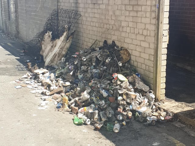 Fly-tipped mattresses and rubbish was used by arsonists to start a fire "dangerous close" to a row of terraced homes in Lord Street, Fleetwood this week