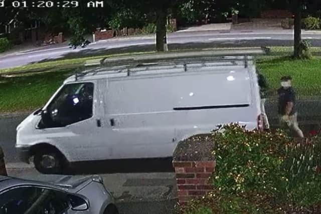 A van "containing plumbing tools and other equipment" was stolen from outside a home in Poulton. (Credit: Lancashire Police)