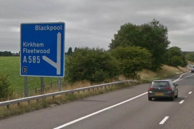 Two people were taken to hospital after a crash on the M55 eastbound at around 9.30am this morning (Wednesday, June 23)