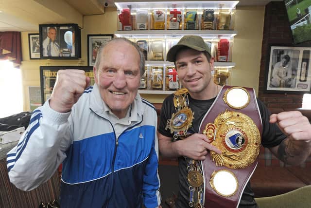 Blackpool's last two British champions and world title challengers Brian London and Brian Rose, who described London as his inspiration